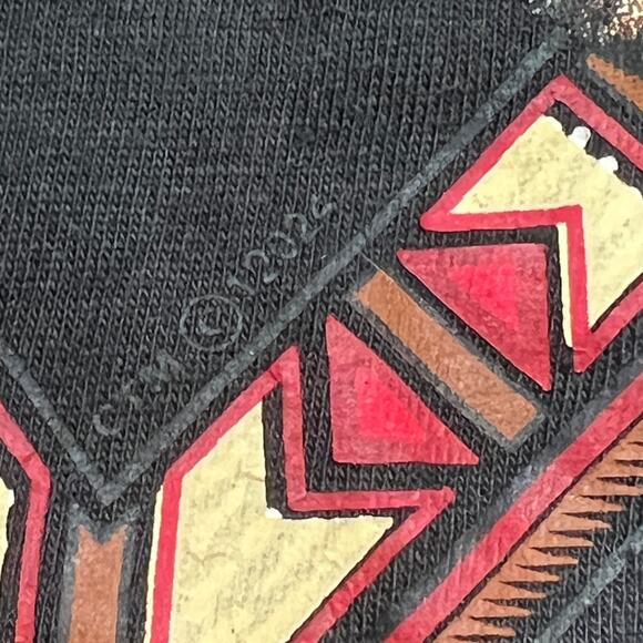 Vintage 90s Short Hills Tag Size XL Black Timber Mountain Lion Graphic T-Shirt - Picture 7 of 10